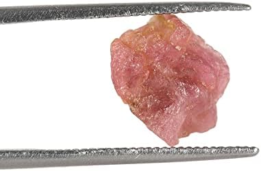GemHub 1,95 CT природен суров розов турмалин камен груби кристали, правење жица завиткување, лековити подароци за карпи