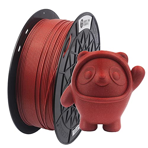 Cctree Pla Filament 1.75mm Galaxy Red, мермерна сјајна искра сјае PLA 3D печатач за печатач 1KG Spool for Creality Ender 3 Pro, Ender 3