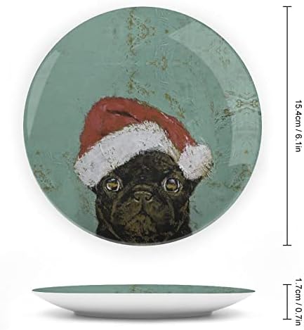 Декоративна чинија Декорална плоча за декоративна чинија со керамичка чинија коска Кина плоча со приказ за свадба декор за забава