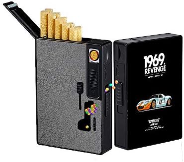 Кутија цигара со запалки што се полнат со ветерници за ветровито, безмилосно преносни редовни големини 100, тенок цигари за цигари,