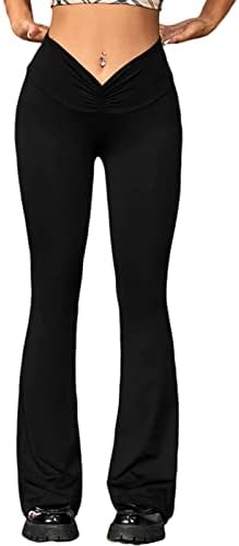 Женски хеланки со низок пораст на одблесоци против панталони за подигање на кросовер, ситни обични тренинзи за Y2K