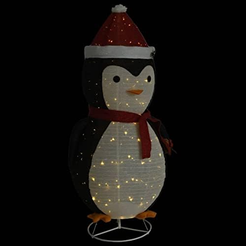 GeCheer Decorative Christmas Snow Penguin Figure LED луксузна ткаенина 70,9 Декорации за Божиќ декор Божиќ