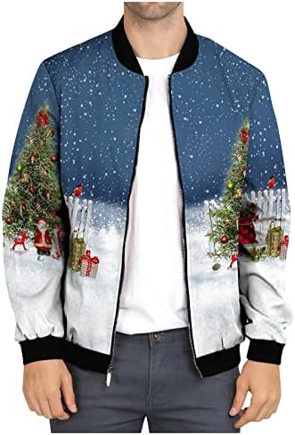 ADSSDQ Менс јакна зима, зимска преголема стилска јакна мажи плажа со долг ракав графички густ пуловер со аспиратор13