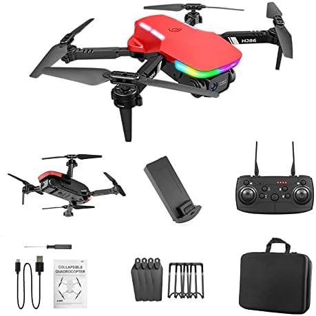 Afeboo Drone со камера за возрасни, 4K HD видео дрон, погоден за почетници, преклопен RC Quadcopter со батерија што може да се надополнува,