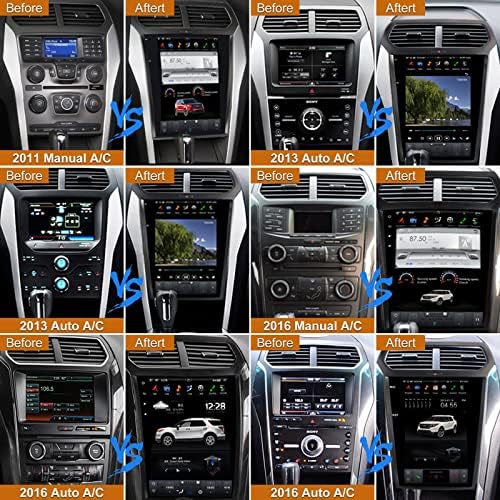 Андроид Автомобил Радио За Ford Explorer 2011-2019 Главна Единица Со Carplay/Android Auto Во Цртичка Мултимедијална Навигација Видео Плеер
