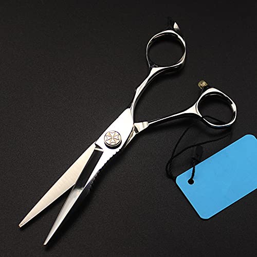 Професионални Ножици за Сечење Коса, 6 инчи јапонија 440с челична рачка за цвеќе ножици за фризерски салон за сечење ножици за Разредување