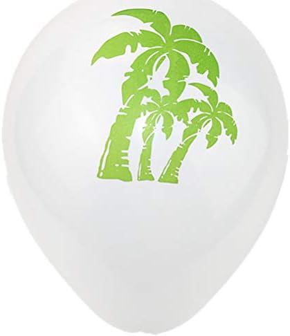 Амосфун 40 ПАРЧИЊА Хавајски Латекс Балони Печатење Балони Орнаменти Постави Летна Тема Забава Материјали Распоред Декорација Забава