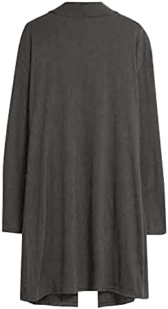 Џемпери за жени плус џемпери со големина на кардиган долги палта што излегуваат врвови со долги ракави пролетни облеки удобна