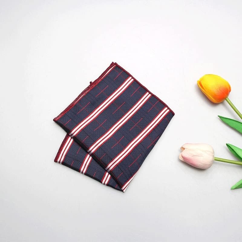 Trexd карирана банкет за џебни пешкири за градите совпаѓаат машки џебни пешкири поставени додатоци за џеб