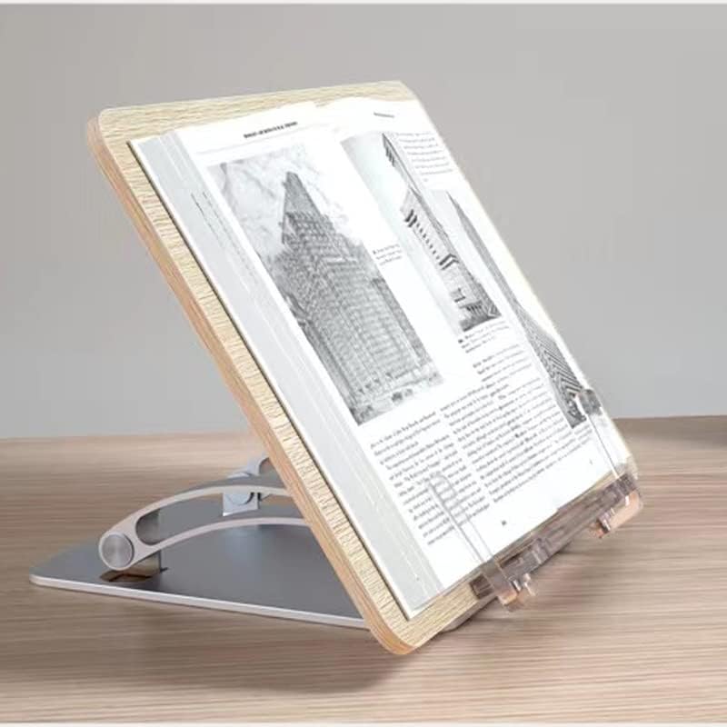 Дрвена легура таблета стол за прилагодлива книга за прилагодување на книгата за поддршка на мобилниот телефон за преклопување корекција на