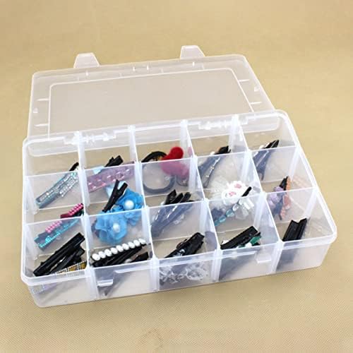 Doitool 6pcsboxes Case Clear Shakles Plastic Dilders for Организатор за прилагодување на организаторот за складирање Накит за складирање на накит Отстранливи додатоци DIY монистра со конте?
