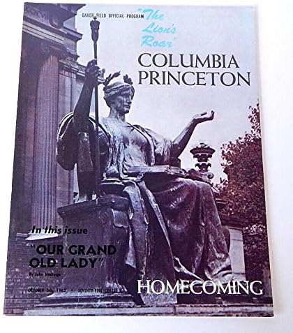 Колумбија против Принстон 5 октомври 1963 година Фудбалска програма за гроздобер колеџ - Програми за колеџ