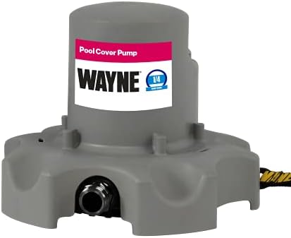 Вејн WPCP250 57735-WYN1 1/4 КС Автоматска Пумпа За Покривање На Базенот Со Магнетски Пливачки Прекинувач и 25 СТАПКИ Јаже за Влечење До Брегот,