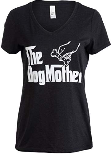Догмета | Смешно симпатично куче мајка мајка мајка миленичиња Дого кученце жени со маица со врат од вратот