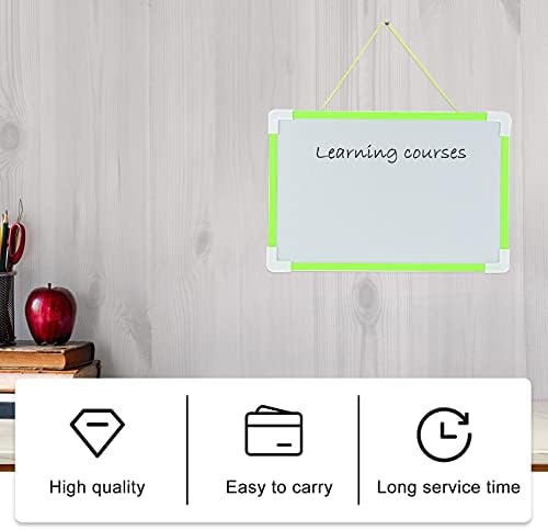 Nuobesty Магнетна табла магнетна табла 1 сет мала суво бришење бела табла што виси магнетна бела табла за дома, канцеларија, лаптоп