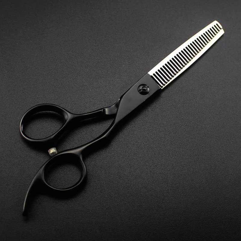 Ножици за сечење коса, 6 инчен Професионален јапонија440с челик црна коса ножици фризура ножици за разредување бербер ножици за сечење фризер сет