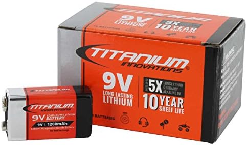 Титаниум Иновации 9V 1200mah Литиум Примарни Батерии - 10 Пакет Изведувач Пакет