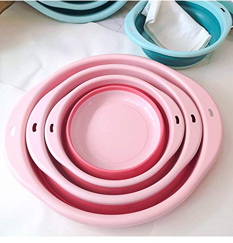 Комплет за миење склопки со 3 пакувања, бебешки деца мијат басен за чинија за патувања, 3 различни големини поставија простор