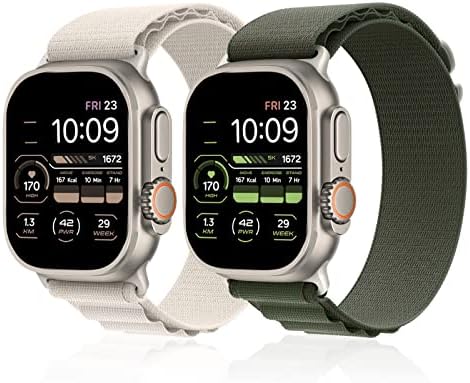Alpine Loop - Компатибилен со Apple Watch Band за 49мм 45мм 44мм 42мм 41мм 40мм 38мм, најлонска соло јамка со G -Hook за Apple Watch Ultra