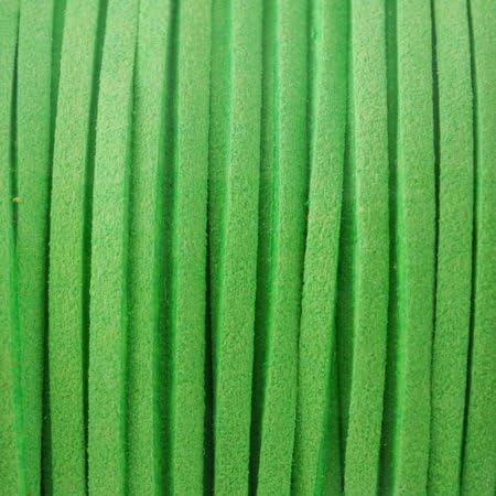 Невообичаена уметност вар зелена кожена кожна велур ѓердан кабел 25 стапки ултра микрофибер