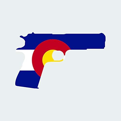 Колорадо Знаме 1911 Налепница Самолепливи Винил Налепница Фа Графикс КО 2а Пиштол Права Молон Лабе про-15.97 Широк