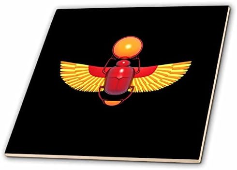 3дроза Антички Египетски хиероглифски дизајн на бубачки од скараб. - Плочки