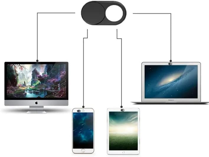 Ултра Тенок Метален Капак За Веб-Камера Со Магнетски Слајд за Лаптоп, КОМПЈУТЕР, MacBook И Приватност На Паметни Телефони