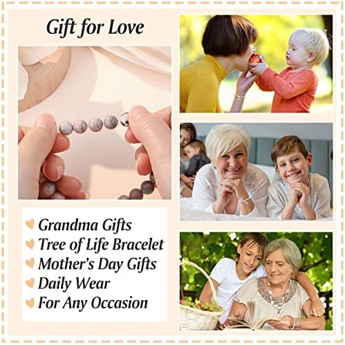 Ориспре Подароци За Денот НА Мајката За Баба Нана, Нараквица Од Дрво На Животот, Роденден Божиќна Баба Подарок Од Внуци