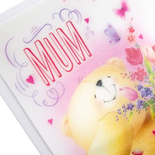 Белешка за роденденска картичка за мама - дизајн на леќата „Засекогаш пријатели“, разнобојно