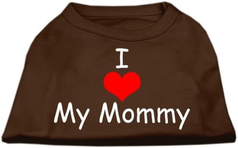 Ја сакам мајка ми маичка кошула за кучиња кафеава мед