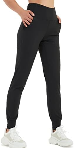 Lulенски џогери со високи половини со џебови со џебови со џебови кои трчаат џемпери јога тренингот атлетски затегнати панталони 28 “
