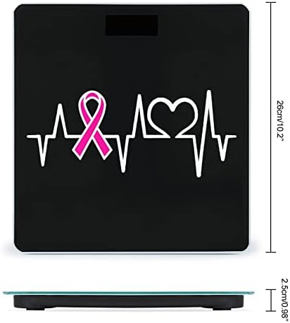 Рак На дојка Чукање На Срцето Паметна Дигитална Скала За Телесна Тежина Домашно Позадинско Осветлување Лцд Вага За Мерење Со Висока Прецизност
