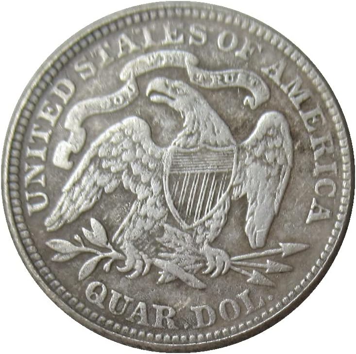 Американски 25 центи знаме 1875 година позлатена реплика комеморативна монета