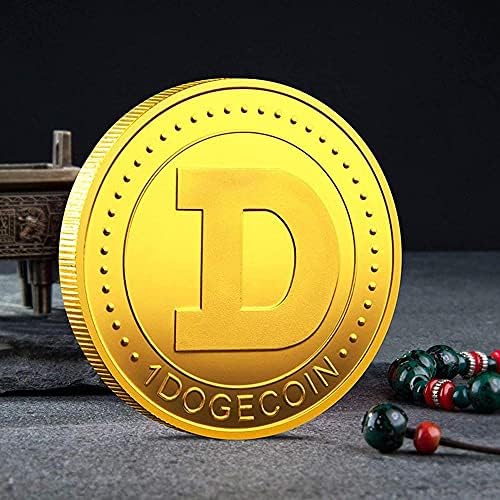 Dogecoin Coins Doge Conconmommorative Coin Limited Edition Колекционерска монета со заштитен случај 1 парчиња