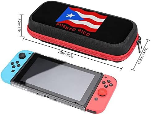 Порторико Знаме Носење Случај За Печатење Торба Компатибилен Со Нинтендо Прекинувач Кутија За Складирање