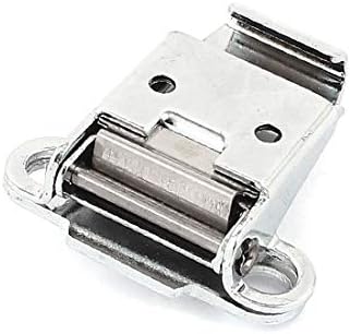 Х - DREE Кутии Случај Вклучите Стегач Заклучување Бравата сребрен Тон 46mm x 44mm x 15mm(Caja de cajas Вклучите Стегач Заклучување Бравата сребрен