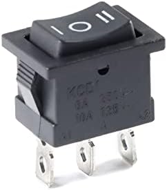 1 ПАРЧИЊА KCD1 Мини Црна 3 Pin / 6 pin Вклучување/Исклучување/Вклучување На Рокер ПРЕКИНУВАЧ AC 6A/250V10A/125V