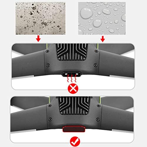 Natefemin траен анти-прашина водоотпорен силиконски заштитен капак за DJI FPV Drone Apcory Dest