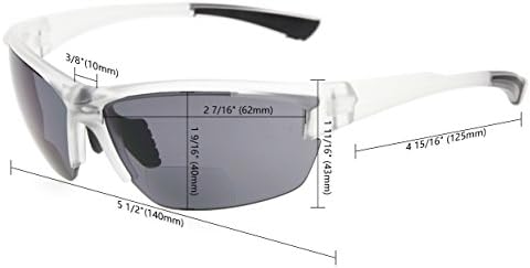 Окепар ТР90 Рамка Бифокални Спортски Очила За Сонце Бејзбол Трчање Риболов Возење Голф Софтбол Пешачење Сонце Читатели
