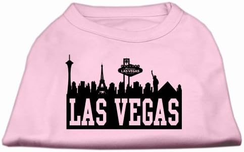 Лас Вегас Скајнил екранот за печатење кошула светло розова XL
