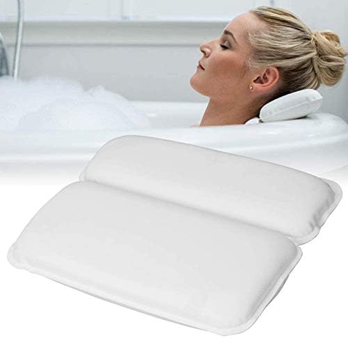 Перница за бања LHH, удобна перница од када со чаши за вшмукување без лизгање за ергономски потпирач за глава и поддршка за грб