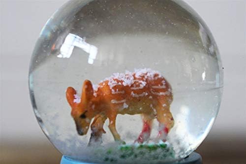 Божиќна стаклена украс на елен Снег глобус, украсна декорација