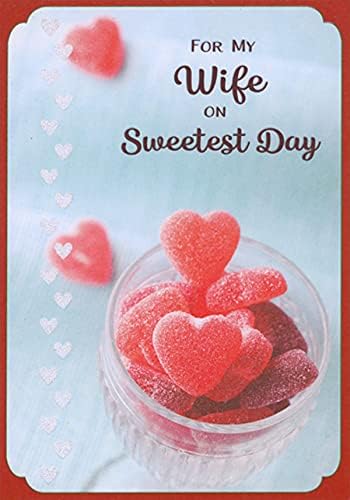 Дизајнерски Честитки Бонбони Во Форма На Срце Во Стаклено Јадење Најслатка Дневна Картичка За Сопругата