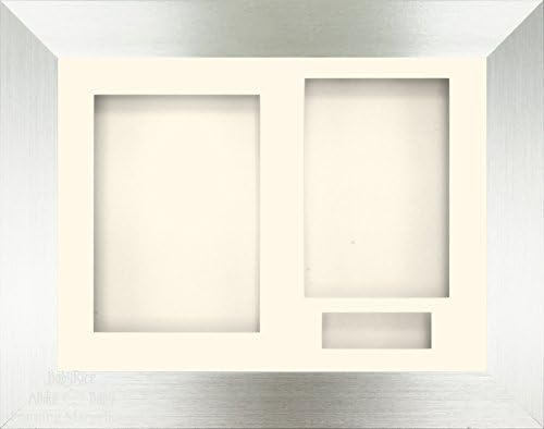 Anika-Baby Babyrice 11.5x8.5 Brushed Silver 3D Display Rame/Cream 3 Dound Mount & Remage