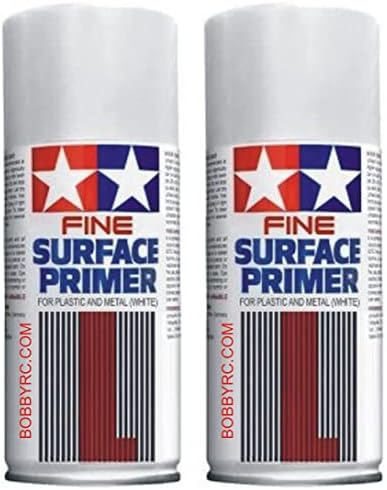 2 пакувања Tamiya 87044 Surface Primer l White 180ml за пластика и метал