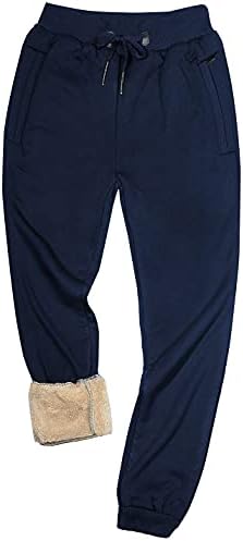 Јооку Менс зимски топло шерпа наредени активен термички џогер руно џемпери пантолони пантолони