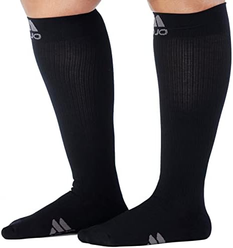 Чорапови за компресија на премиум во Mojo - Зголемете ги перформансите и закрепнувањето со 20-30 mmhg CoolMax Поддршка - Поддршка