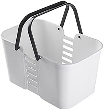 Преносна туш кади корпа за пластична торба за складирање со рачка кутија за складирање на торби за бања за кујнски кујнски кампови кабини