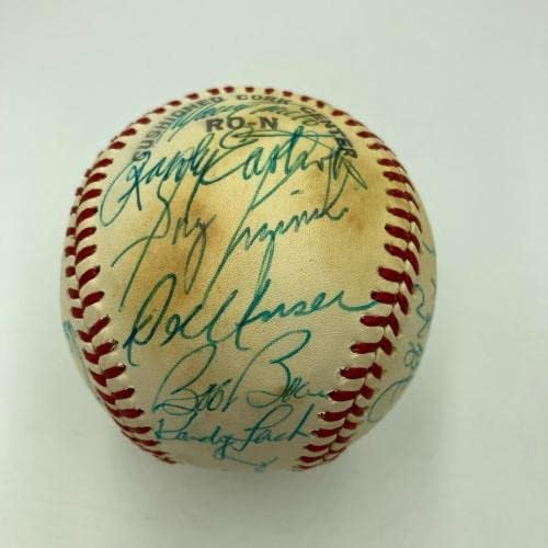 Тимот на Филаделфија Филис во 1979 година потпиша бејзбол Мајк Шмит Пит Роуз ЈСА Коа - Автограм Бејзбол