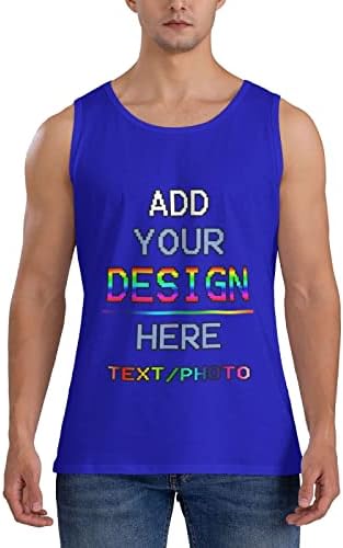 Прилагодени маички дизајнирајте свој Додај ја маицата за лого за текст на плажа Персонализирана резервоарка Топ маица Менс летни кошули